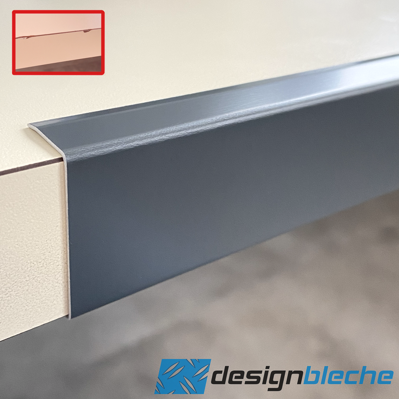 SG Designbleche GmbH - Onlineshop - U-Profil aus Alu RAL 7016 0,8mm stark  anthrazitgrau