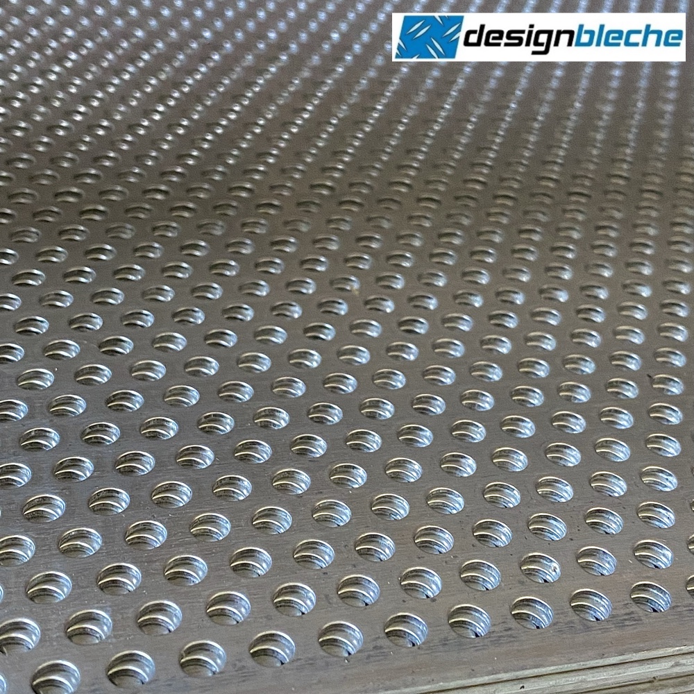 Lochblech RV5-8  Stahl Verzinkt  1,5mm stark  Individueller Zuschnitt nach Maß 
