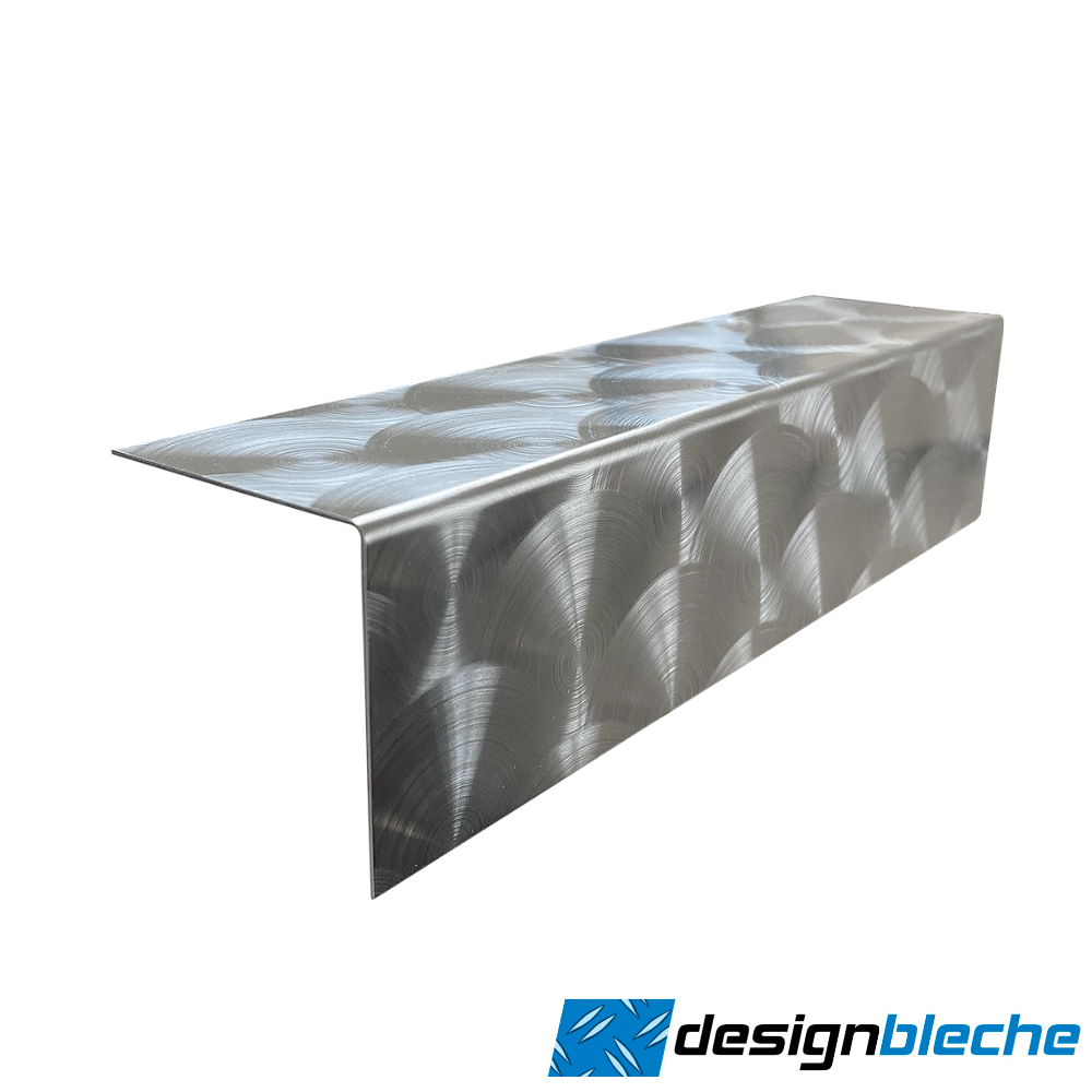 SG Designbleche GmbH - Onlineshop - Edelstahl Winkel D50 marmoriert 0,8mm