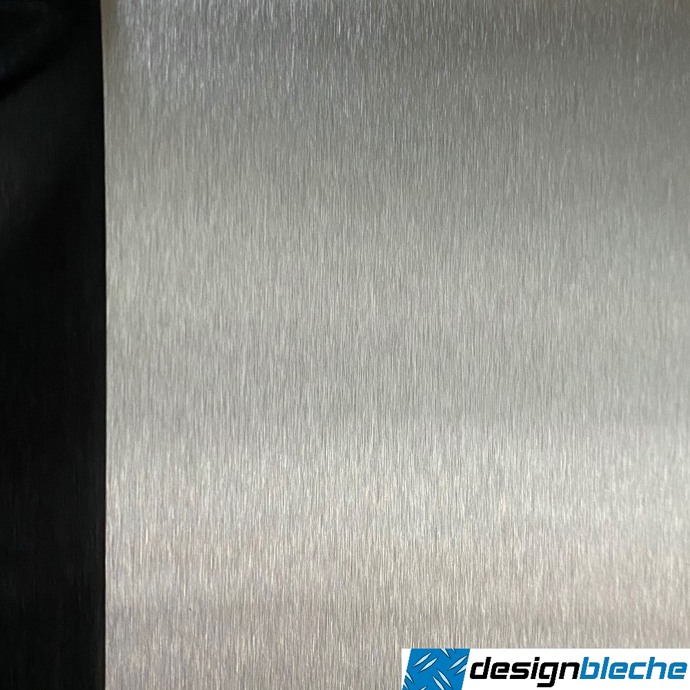 Edel Stahl Blech magnetisch 1000mm BlechStreifen 0,8mm K240 Schliff  VA Platte 