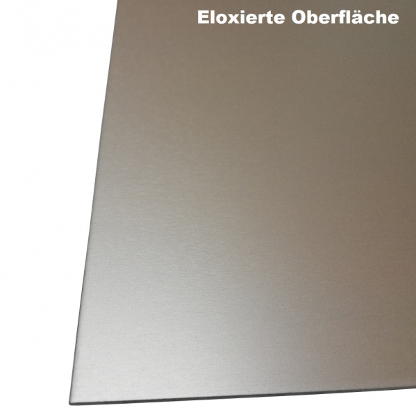 Alu-Blech silber glänzend eloxiert 1 mm 200 x 300 mm - RCALBESI1, Aluminium Blech, Aluminium, MATERIAL - Rohstoffe