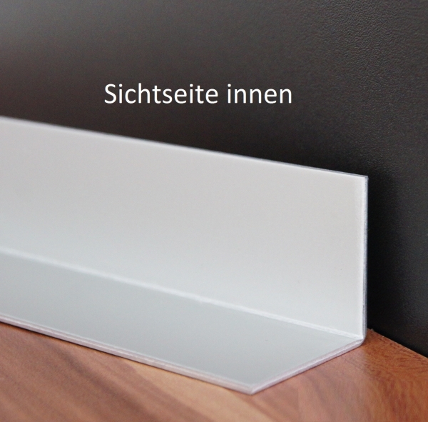 SG Designbleche GmbH - Onlineshop - Alu Winkel silber natur eloxiert 1,0mm  stark