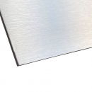 Aluverbundplatte 3 mm einseitig silber gebürstet aus Aluminium und Kunststoff